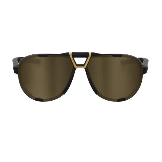RIDE 100% Westcraft Sunglasses - Soft Tact Black / Soft Gold Mirror Lens