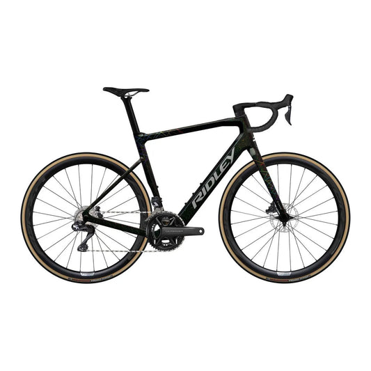 RIDLEY E-Grifn Road Bike - Starstruck Black/Neon SBIEGCRID133