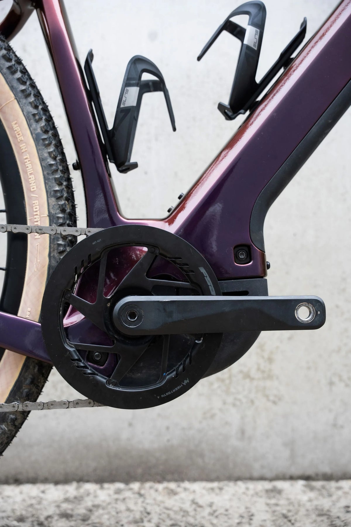 RIDLEY E-Kanzo Adventure Gravel EBike - Purple Chameleon/Black SBIEACRID014