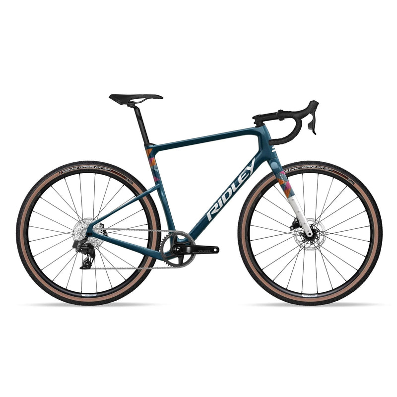 RIDLEY Kanzo Adventure Gravel Bike - Jeans Blue/Weiß SBIKADRID333
