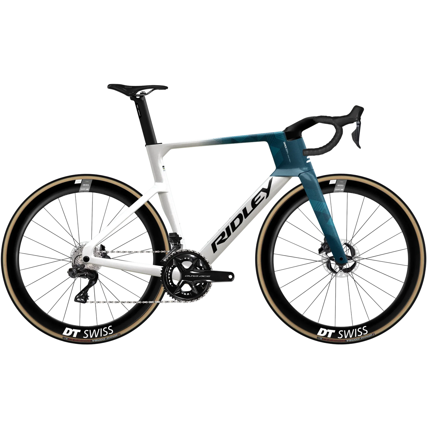Noah Fast 3.0 White/Teal - Sram Red AXS