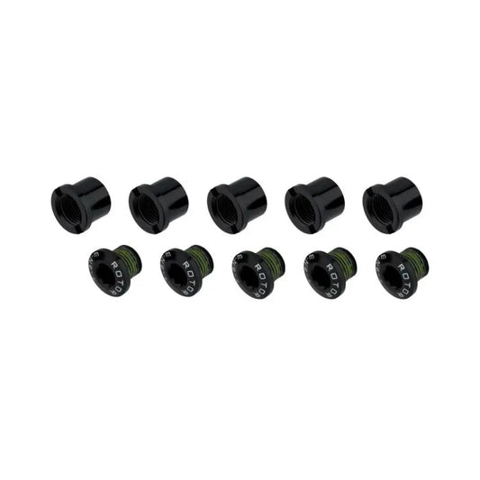 ROTOR Road Bolt Set - Black