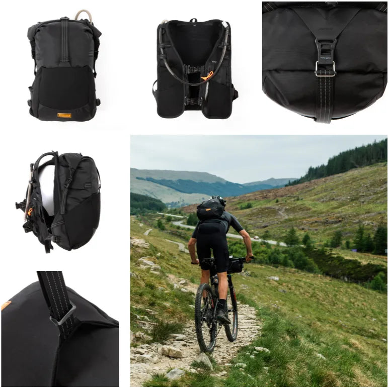 Restrap Rolltop Hydration Pack L-Xl - Black