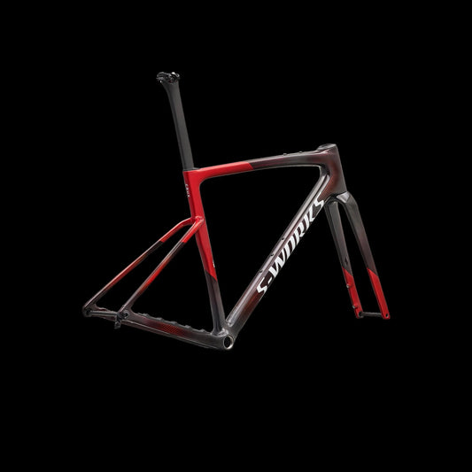 S-Works Crux 5 Frameset - FACT 12r Carbon - Caynmet/Redtnt/Metwhtsil