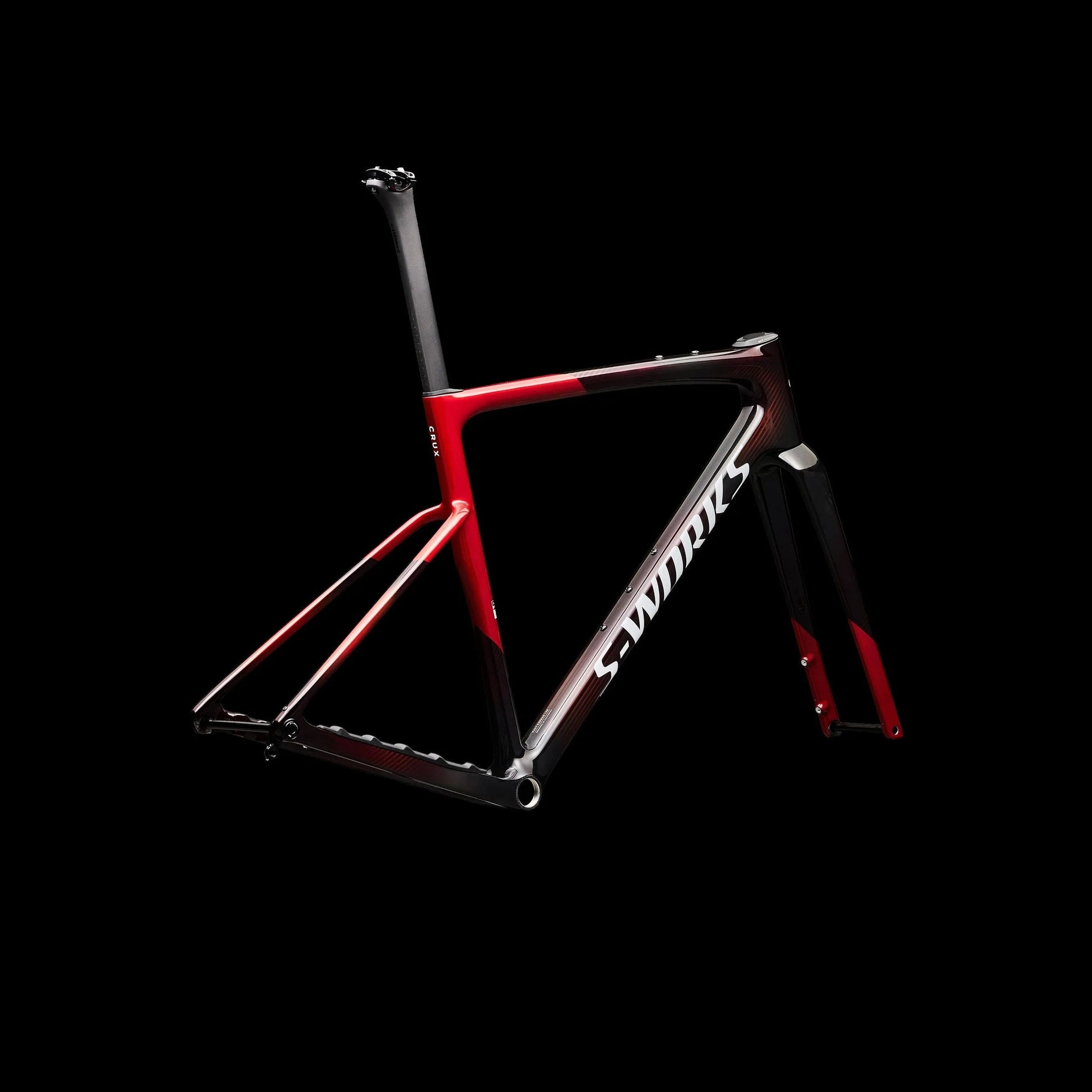 S-Works Crux 5 Frameset - FACT 12r Carbon - Caynmet/Redtnt/Metwhtsil