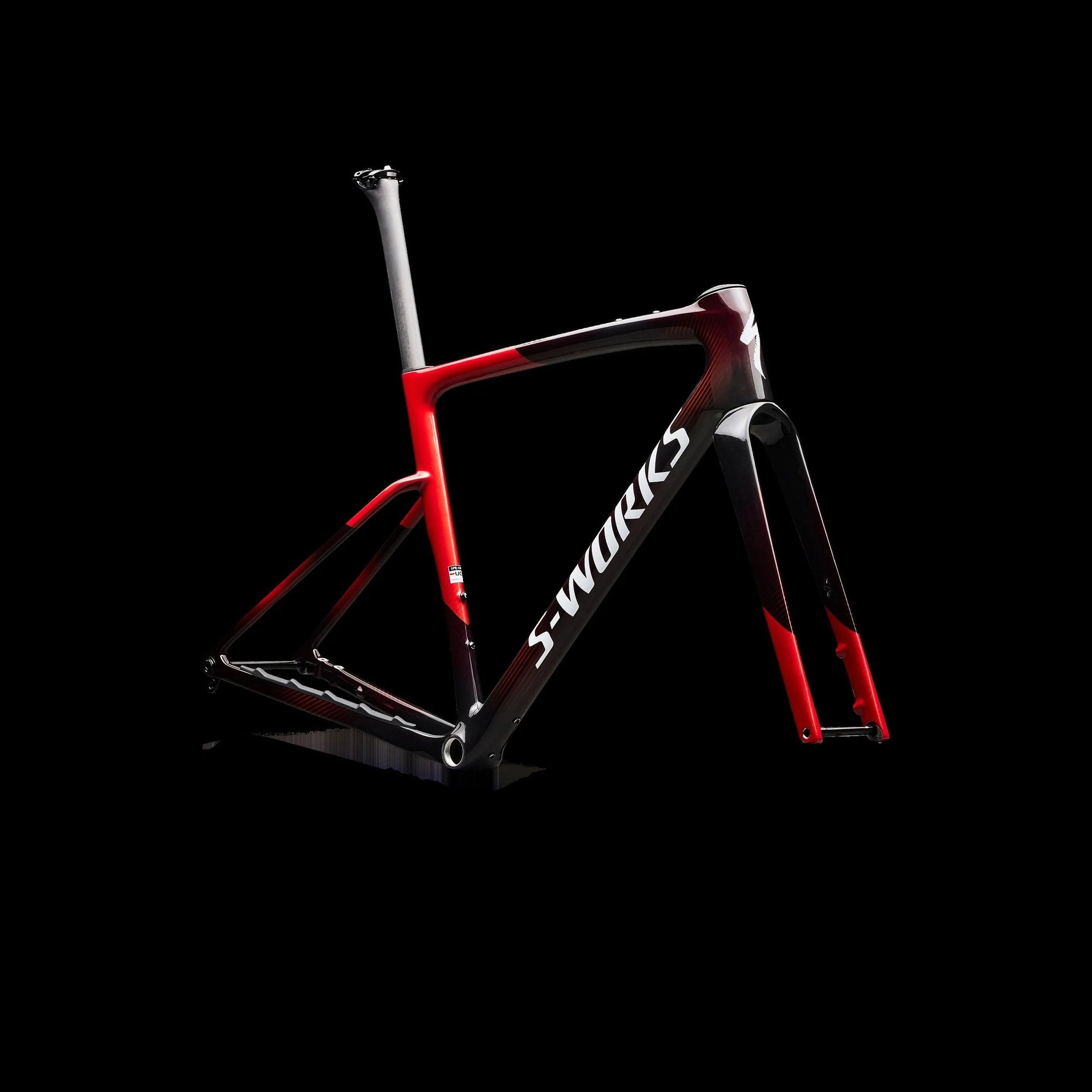 S-Works Crux 5 Frameset - FACT 12r Carbon - Caynmet/Redtnt/Metwhtsil