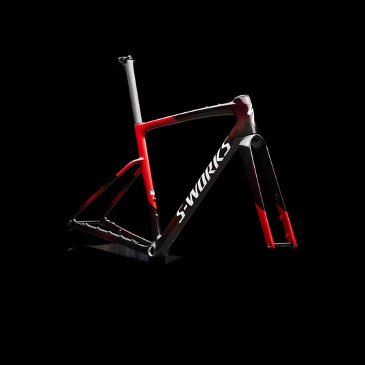 S-Works Crux 5 Frameset - FACT 12r Carbon - Caynmet/Redtnt/Metwhtsil