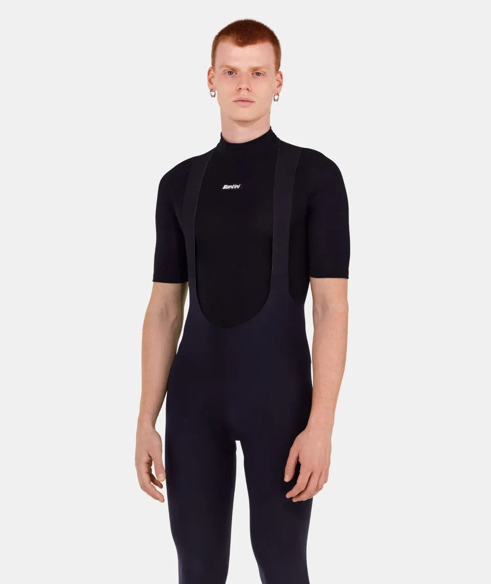 SANITNI Merino Short Sleeve Merino Base Layer - Black