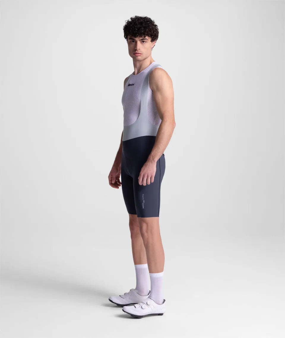 SANTINI Aero Race Bib Shorts - Asfal To Grey