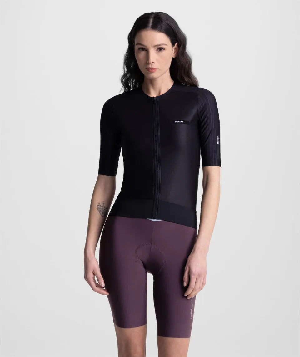 SANTINI Aero Race CC Short Sleeve Jersey - Black