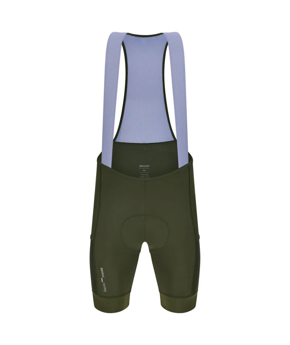 SANTINI Cargo Bib Shorts - Military Green