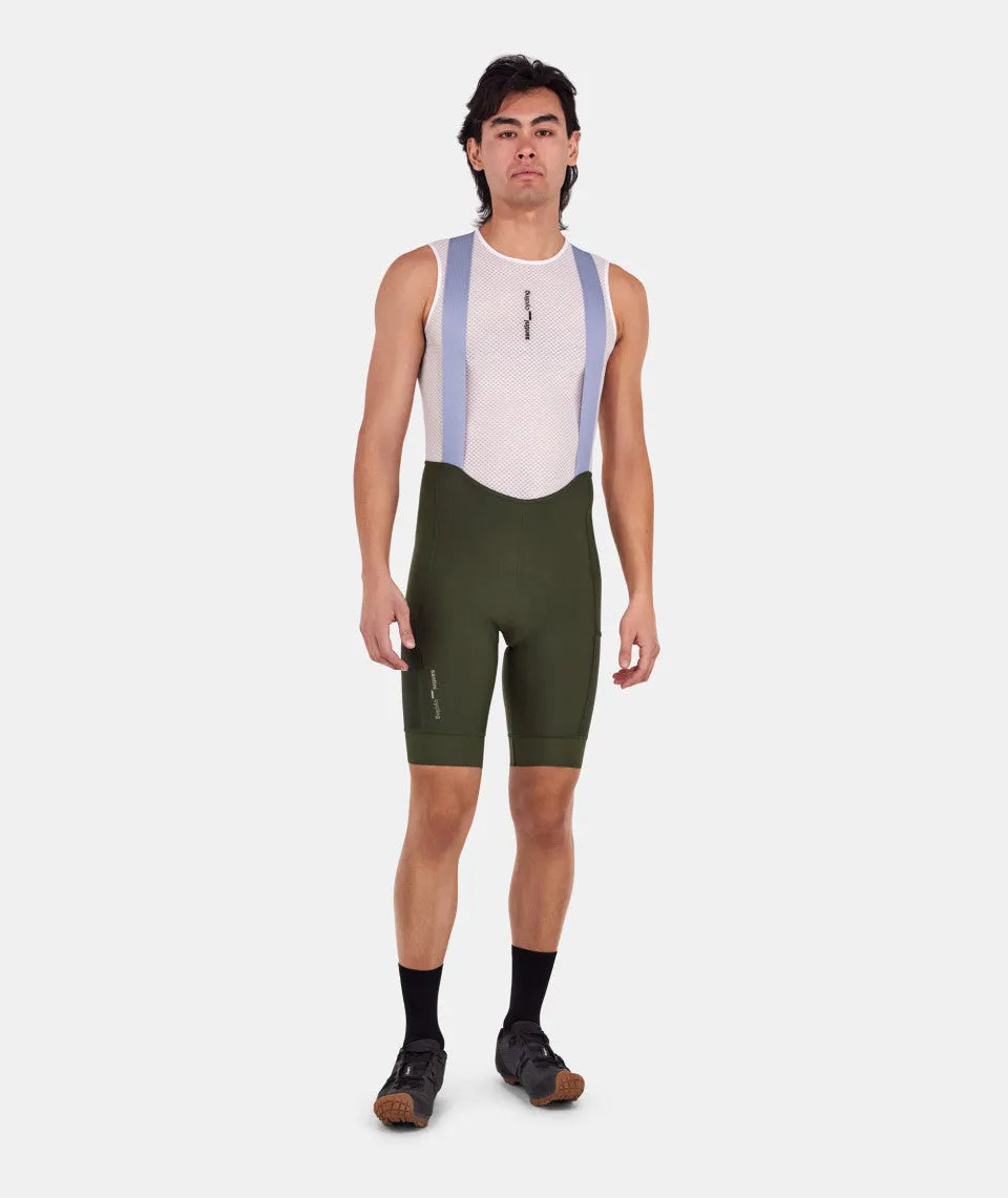 SANTINI Cargo Bib Shorts - Military Green