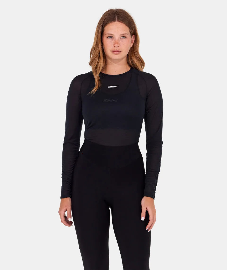 SANTINI Dry Long Sleeve Base Layer - Black