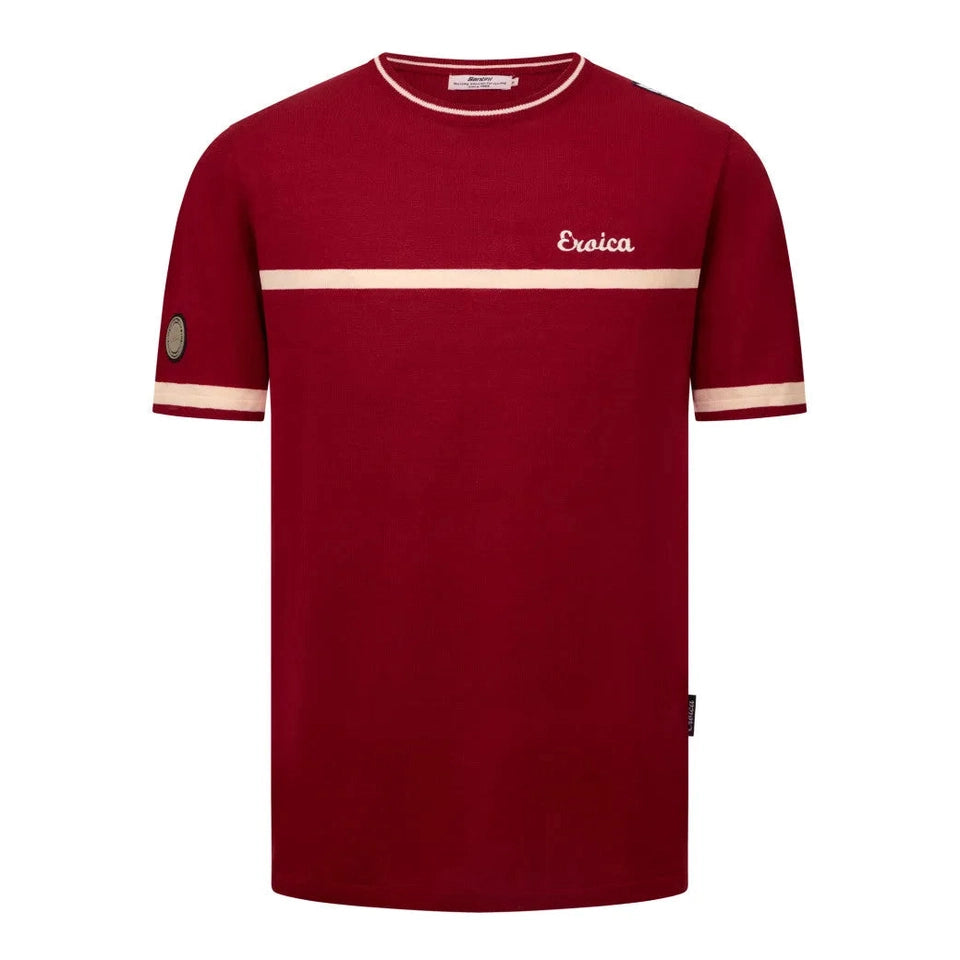 SANTINI EROICA Official t-shirt classic vino - red