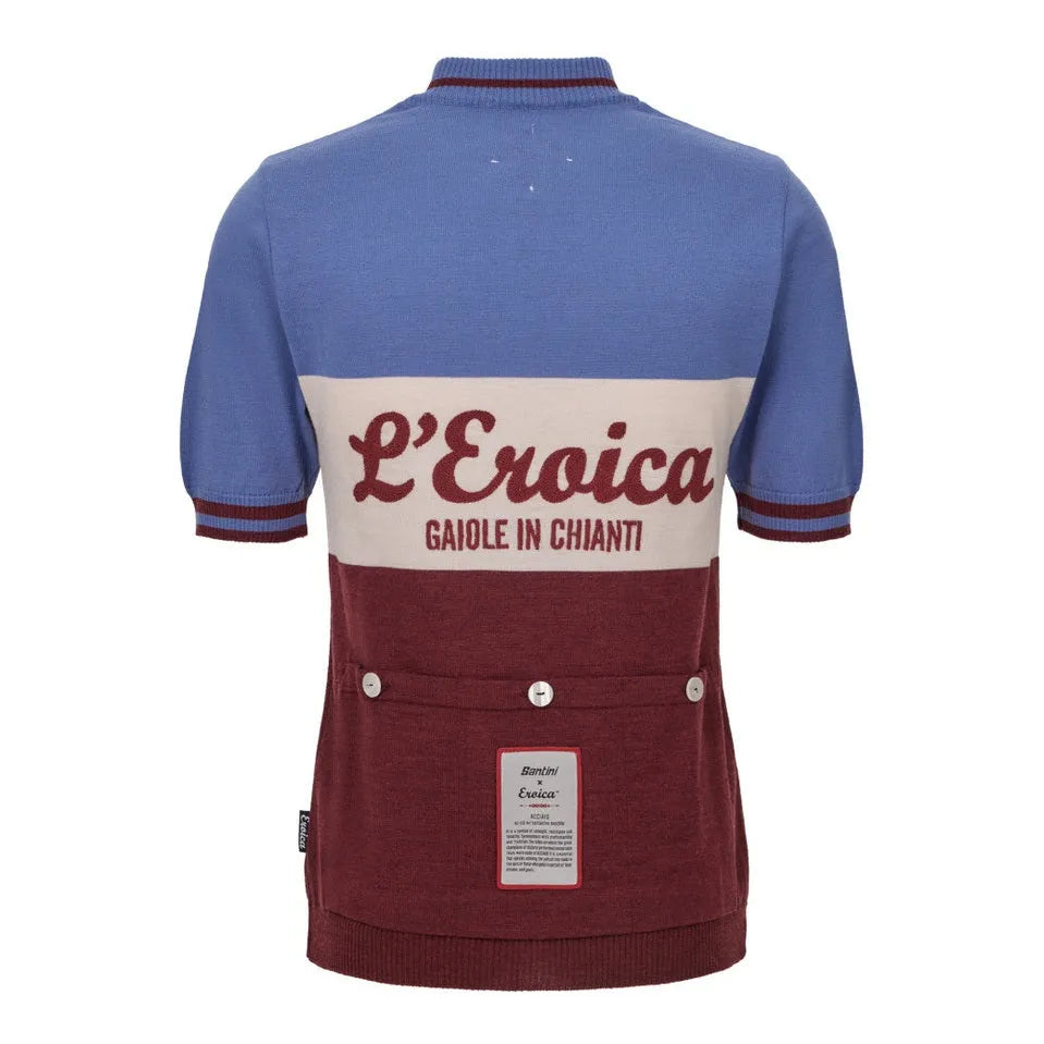 SANTINI Eroica Wool Jersey - Light Blue