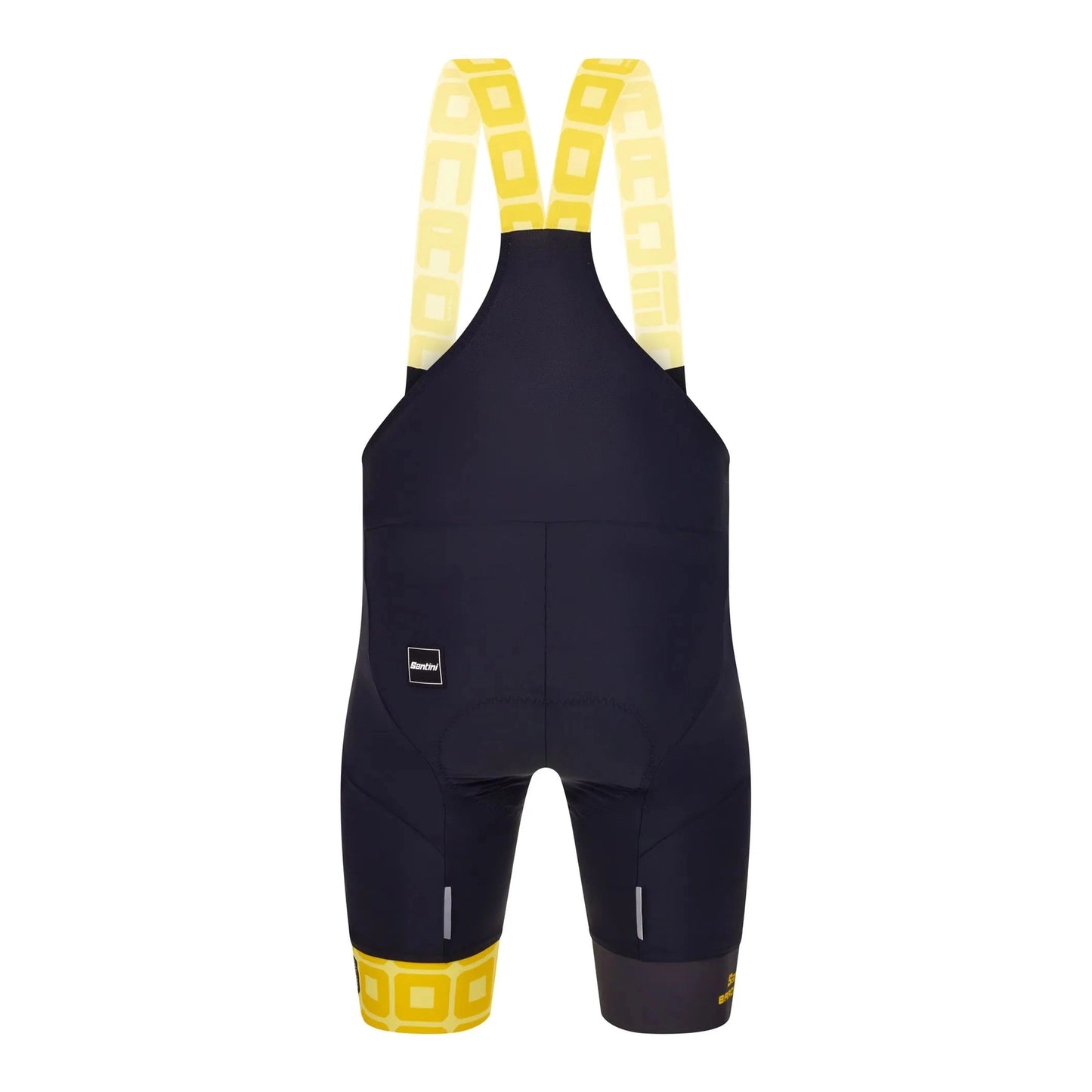 SANTINI Gran Départe Barcelone Bib Shorts - Black/Yellow