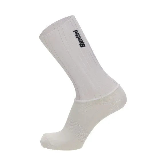 SANTINI MADSS Aero High Profile Socks - White