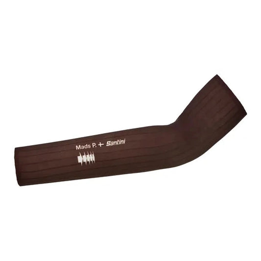 SANTINI Mads Pedersen Momentum Series Aero Arm Warmers - Chocolate