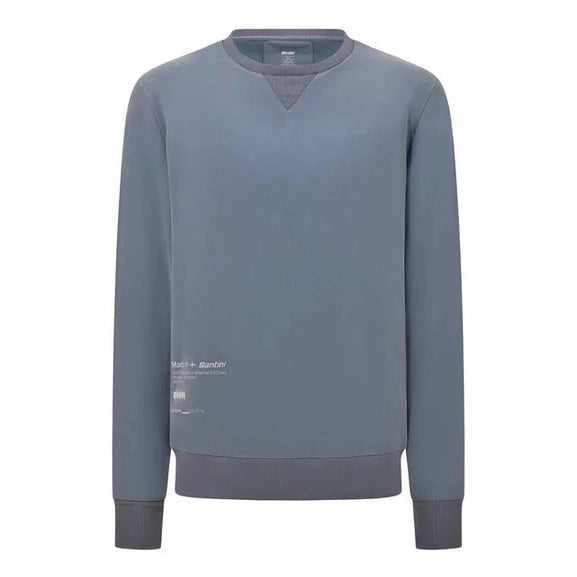 SANTINI Mads Pedersen Momentum Series Crewneck Sweatshirt - Asfalto Grey