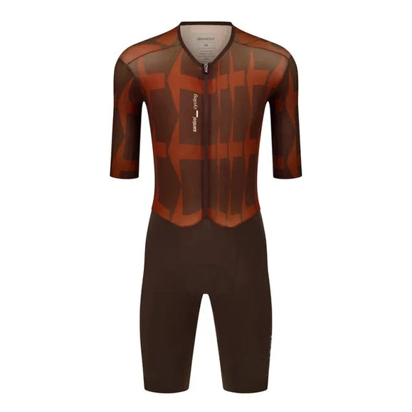 SANTINI Mads Pedersen Momentum Series SS Aerosuit - Chocolate
