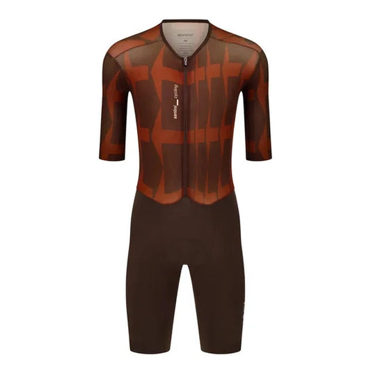 SANTINI Mads Pedersen Momentum Series SS Aerosuit - Chocolate