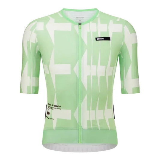 SANTINI Mads Pedersen Momentum Series Unisex Jersey - Mint Blue/Arrows