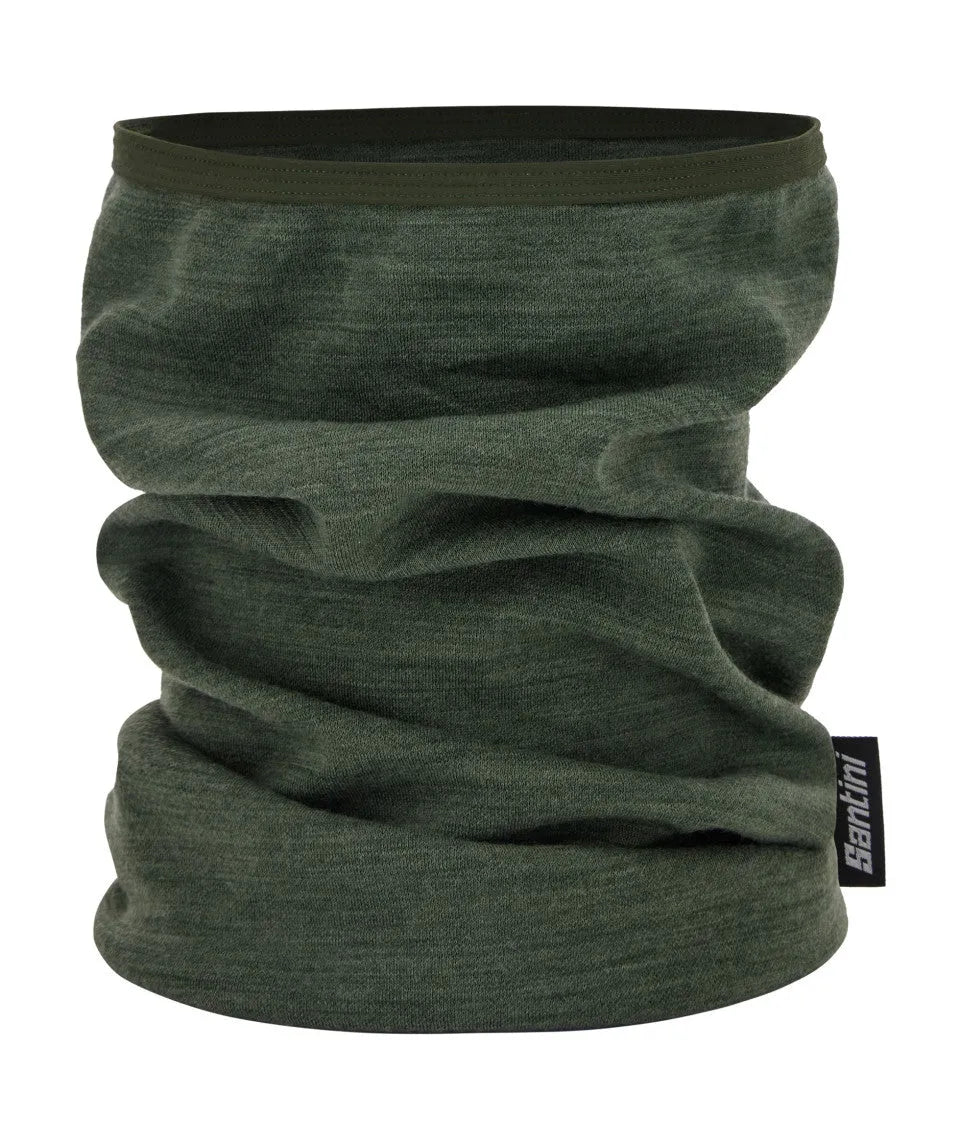 SANTINI Merino Neck Warmer - Military Green