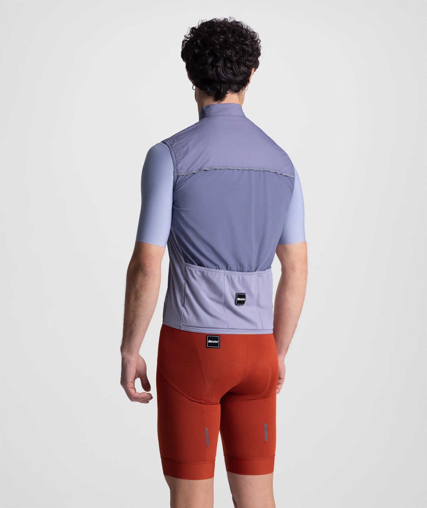 SANTINI NReady To Ride Unisex Windproof Vest - Powder Blue