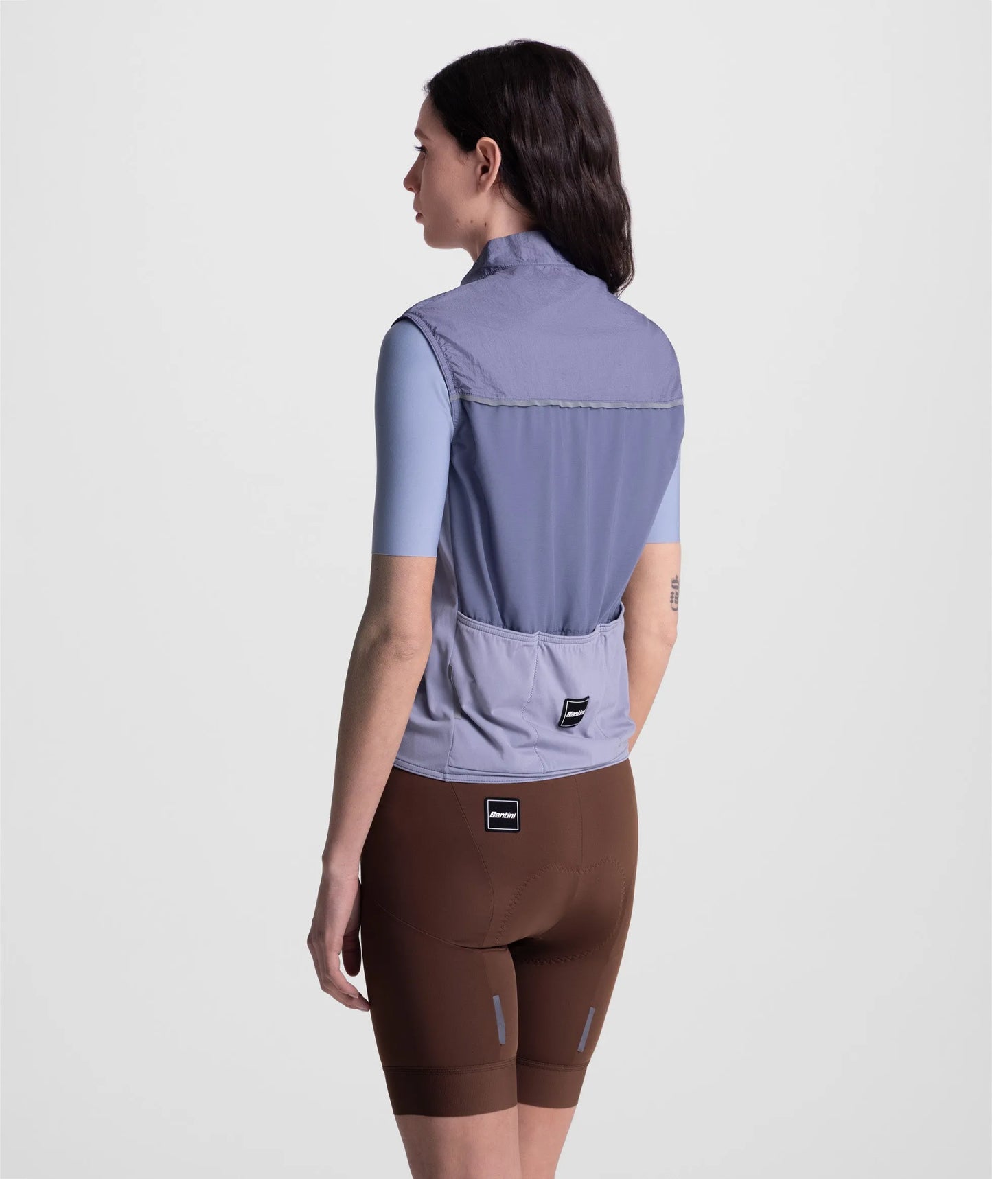 SANTINI NReady To Ride Unisex Windproof Vest - Powder Blue