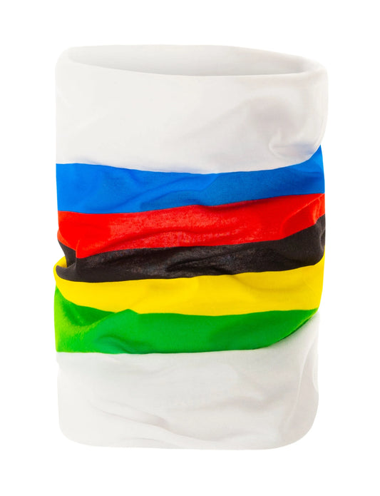 SANTINI Rainbow Stripes Neck Warmer - UCI Official