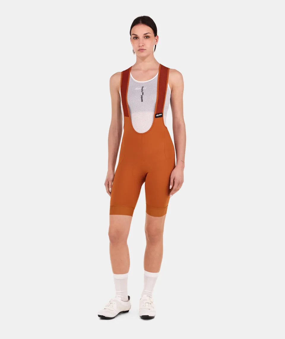SANTINI Ready To Ride Women Bib Shorts - Rust