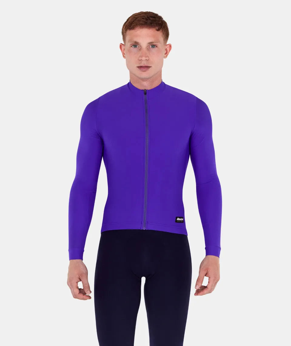 SANTINI Ready To Ride Unisex Long Sleeve Jersey - Aubergine