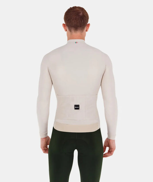 SANTINI Ready To Ride Unisex Long Sleeve Jersey - Capuccino