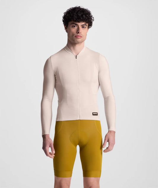 SANTINI Ready To Ride Unisex Long Sleeve Jersey - Cappuccino