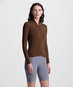 SANTINI Ready To Ride Unisex Long Sleeve Jersey - Chocolate