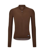 SANTINI Ready To Ride Unisex Long Sleeve Jersey - Chocolate