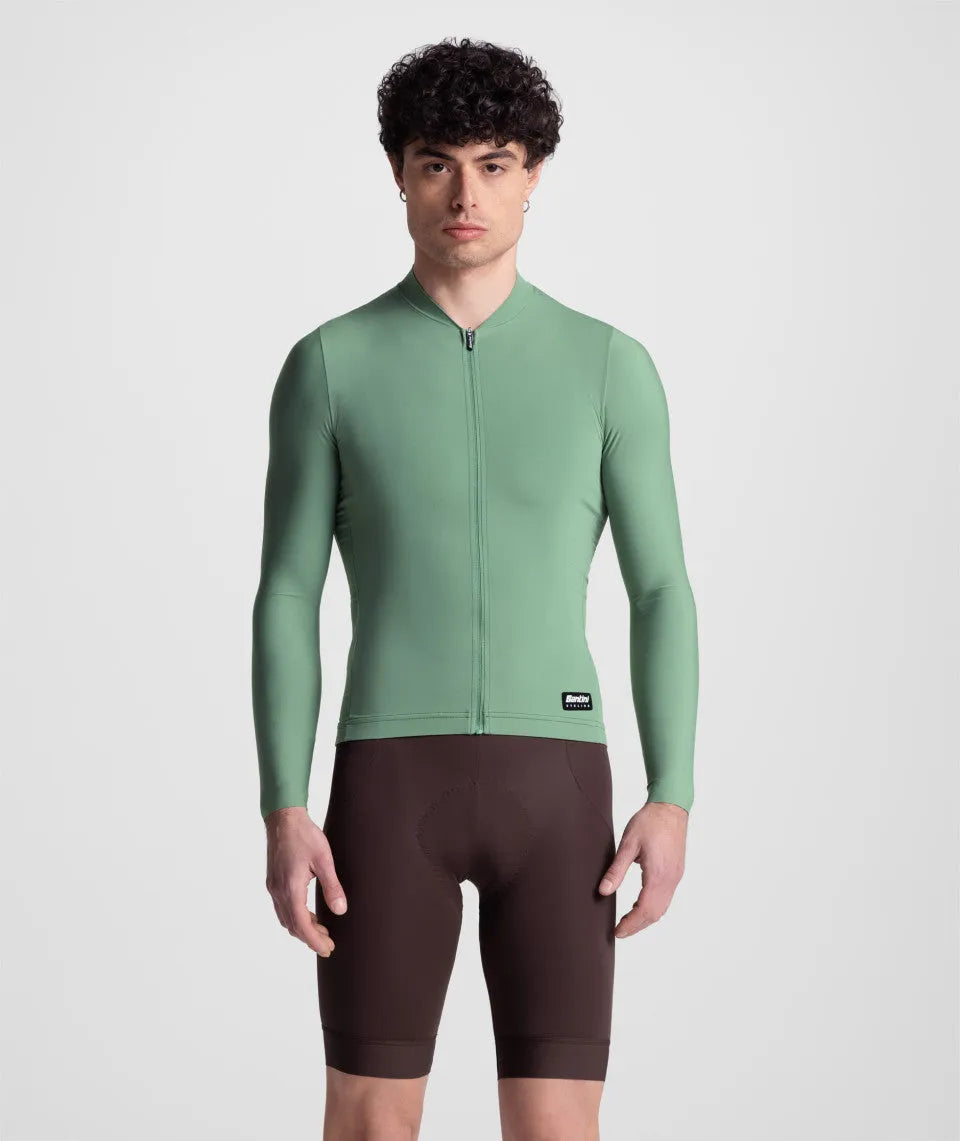 SANTINI Ready To Ride Unisex Long Sleeve Jersey - Greensage