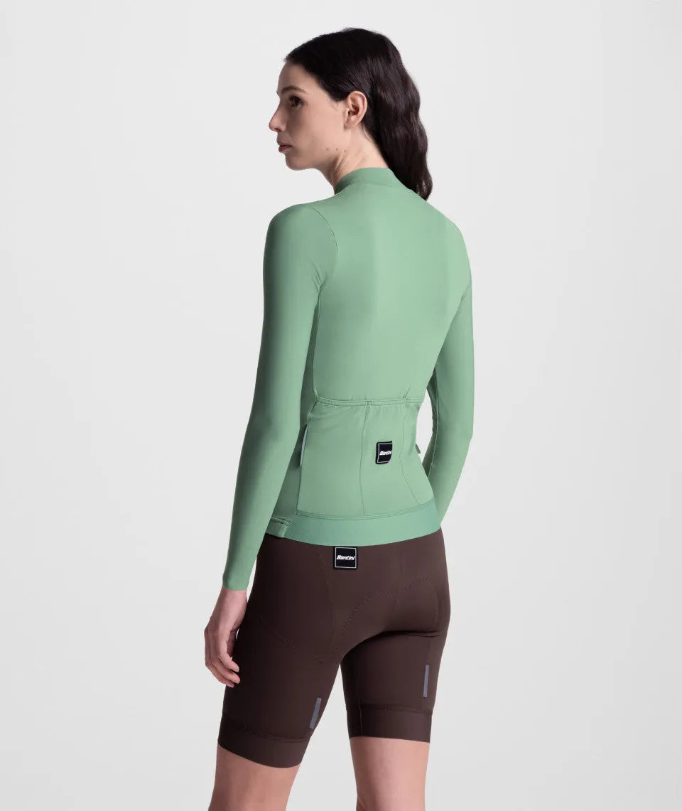 SANTINI Ready To Ride Unisex Long Sleeve Jersey - Greensage