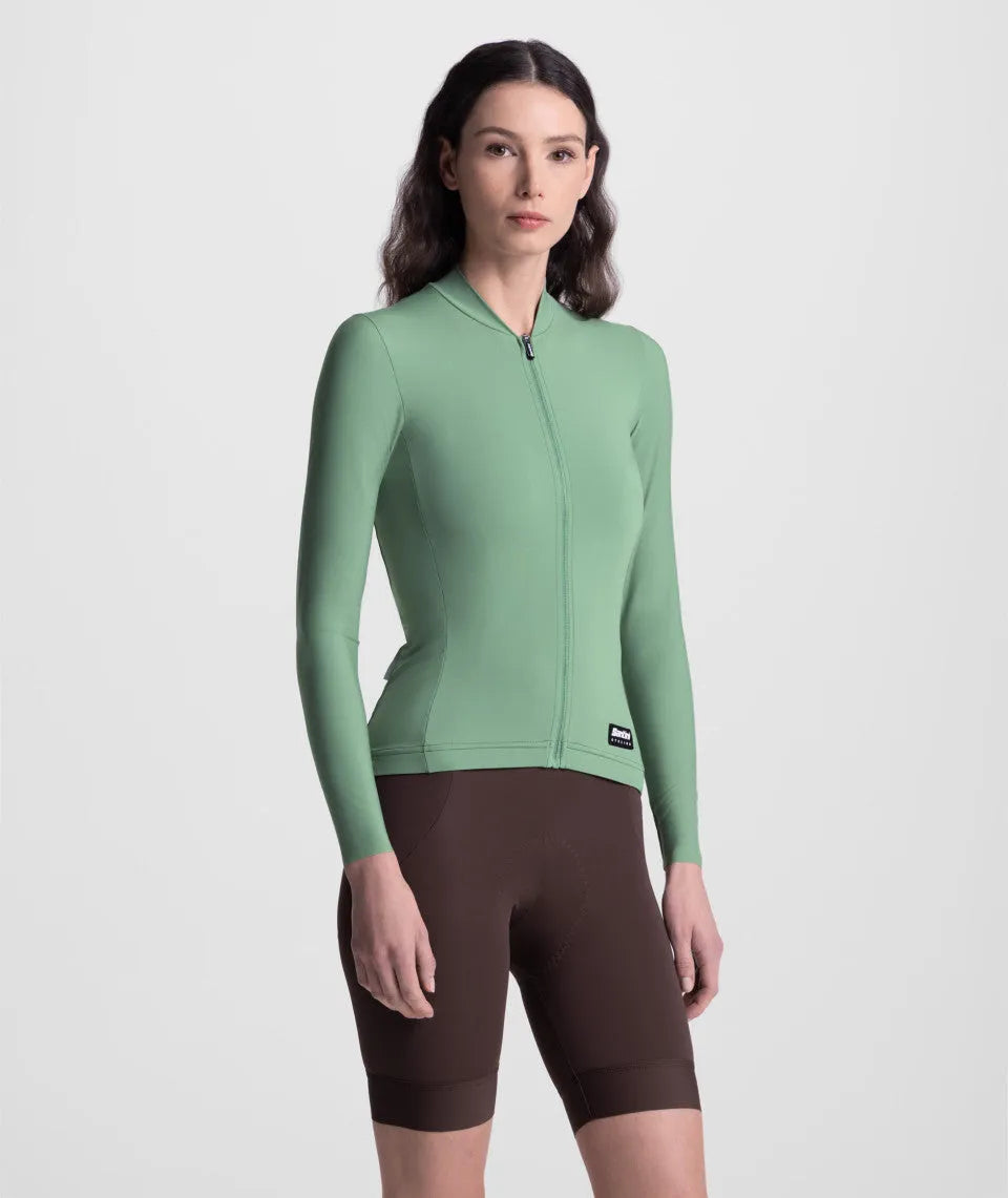 SANTINI Ready To Ride Unisex Long Sleeve Jersey - Greensage