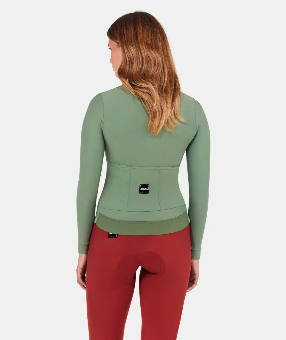 SANTINI Ready To Ride Unisex Long Sleeve Jersey - Green Sage