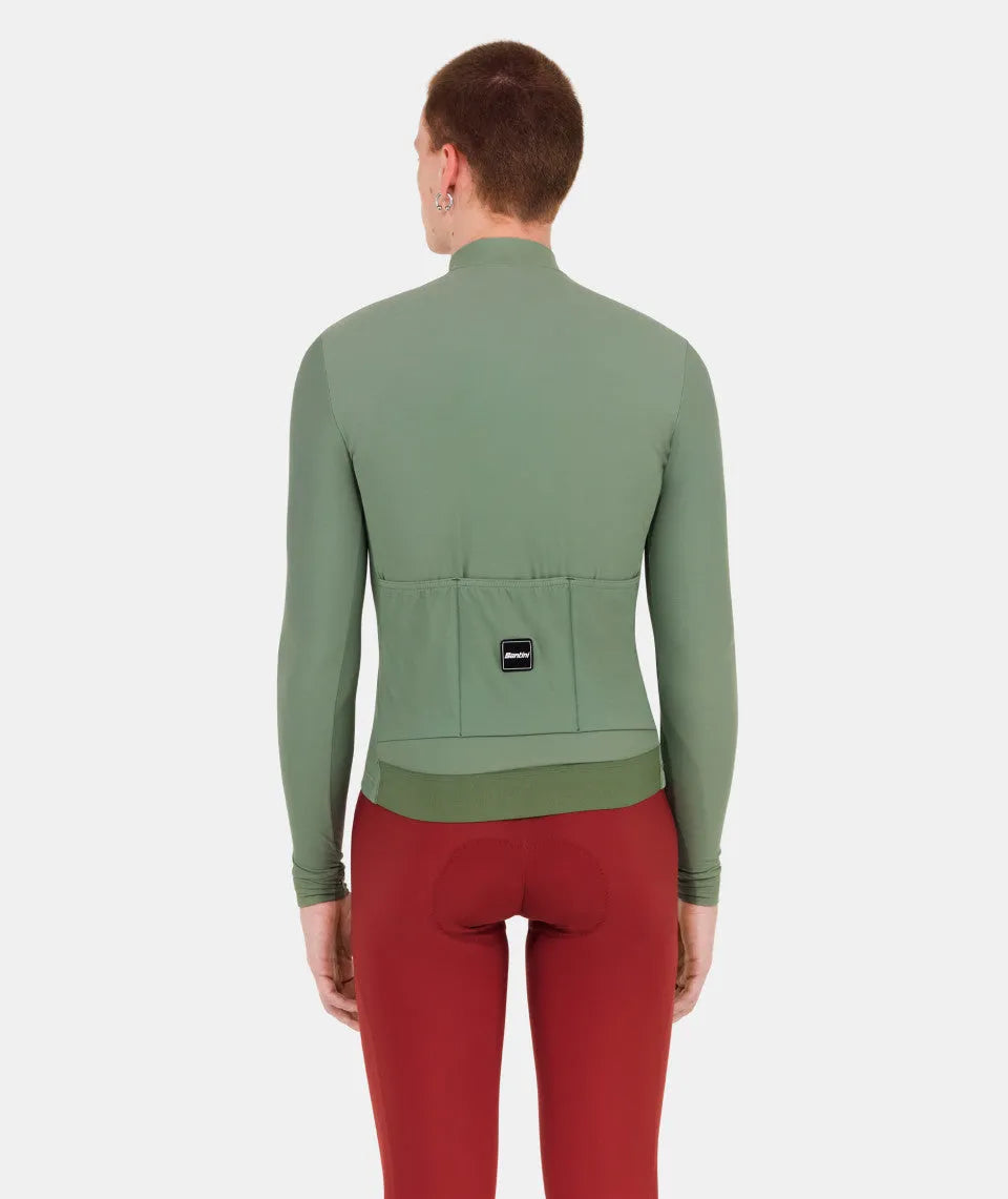 SANTINI Ready To Ride Unisex Long Sleeve Jersey - Green Sage