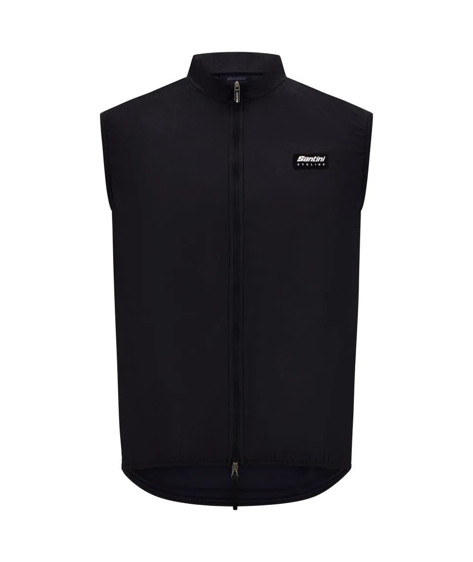 SANTINI Ready To Ride Unisex Windproof Vest - Black