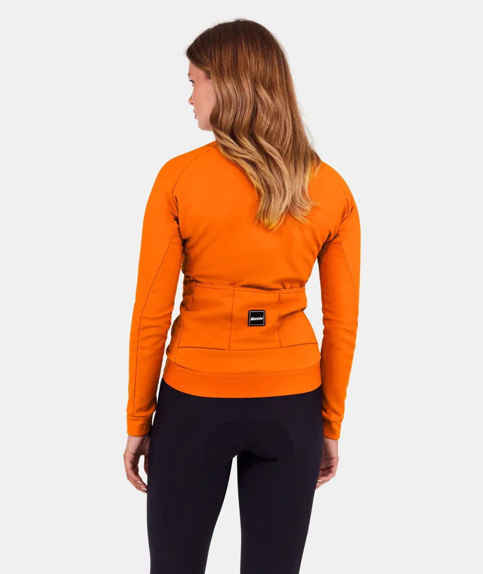 SANTINI Windproof Women Single Colour Jacket - Orange