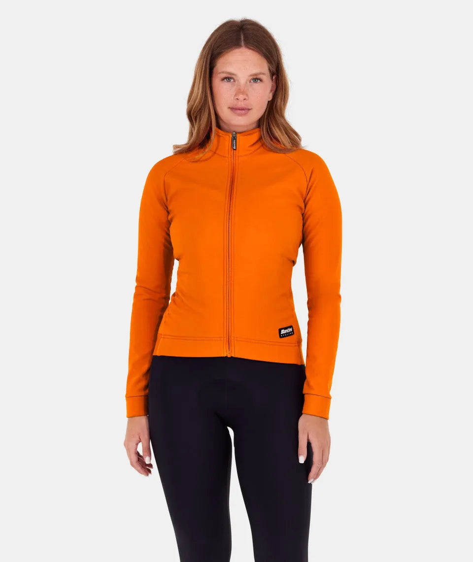 SANTINI Windproof Women Single Colour Jacket - Orange