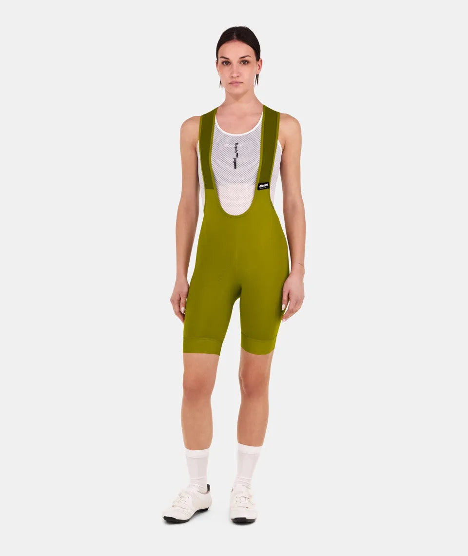 SANTINI Ready To Ride Women Bib Shorts - Pistacho Green