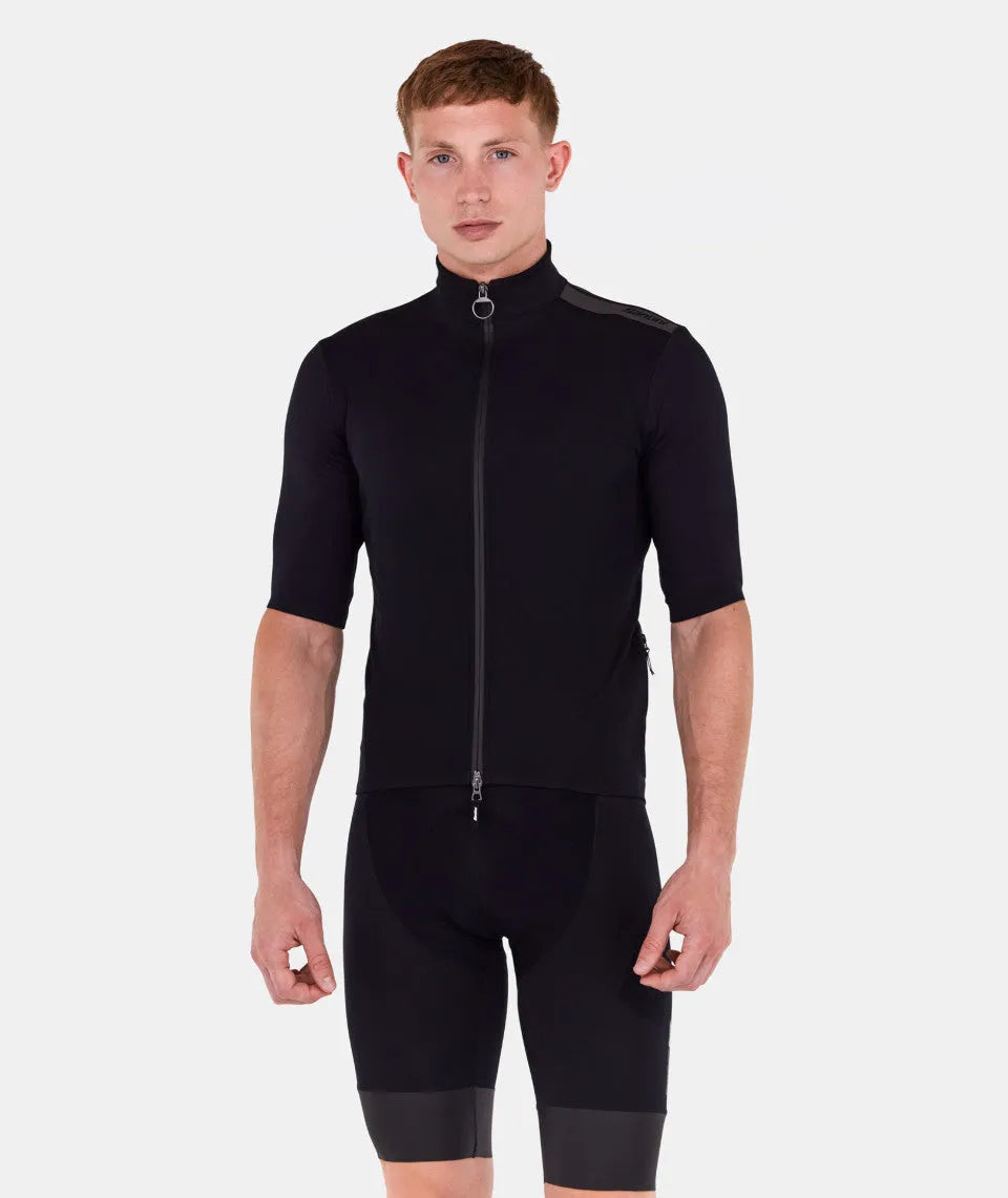 SANTINI Short Sleeved Rain Jacket - Black