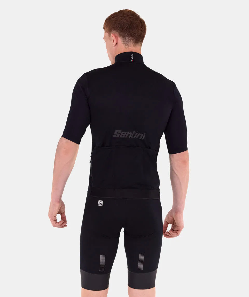 SANTINI Short Sleeved Rain Jacket - Black