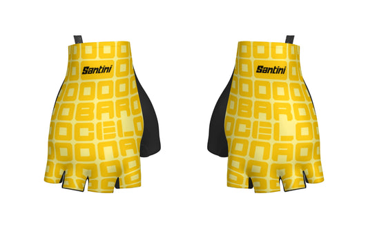 SANTINI TDF Gran Départ Barcelone Gloves - Yellow