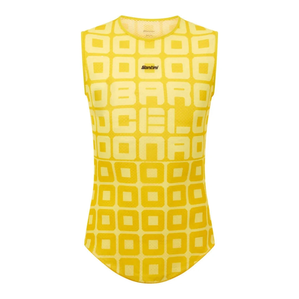 SANTINI TDF Grand Départ Barcelone Baselayer Tank - Yellow