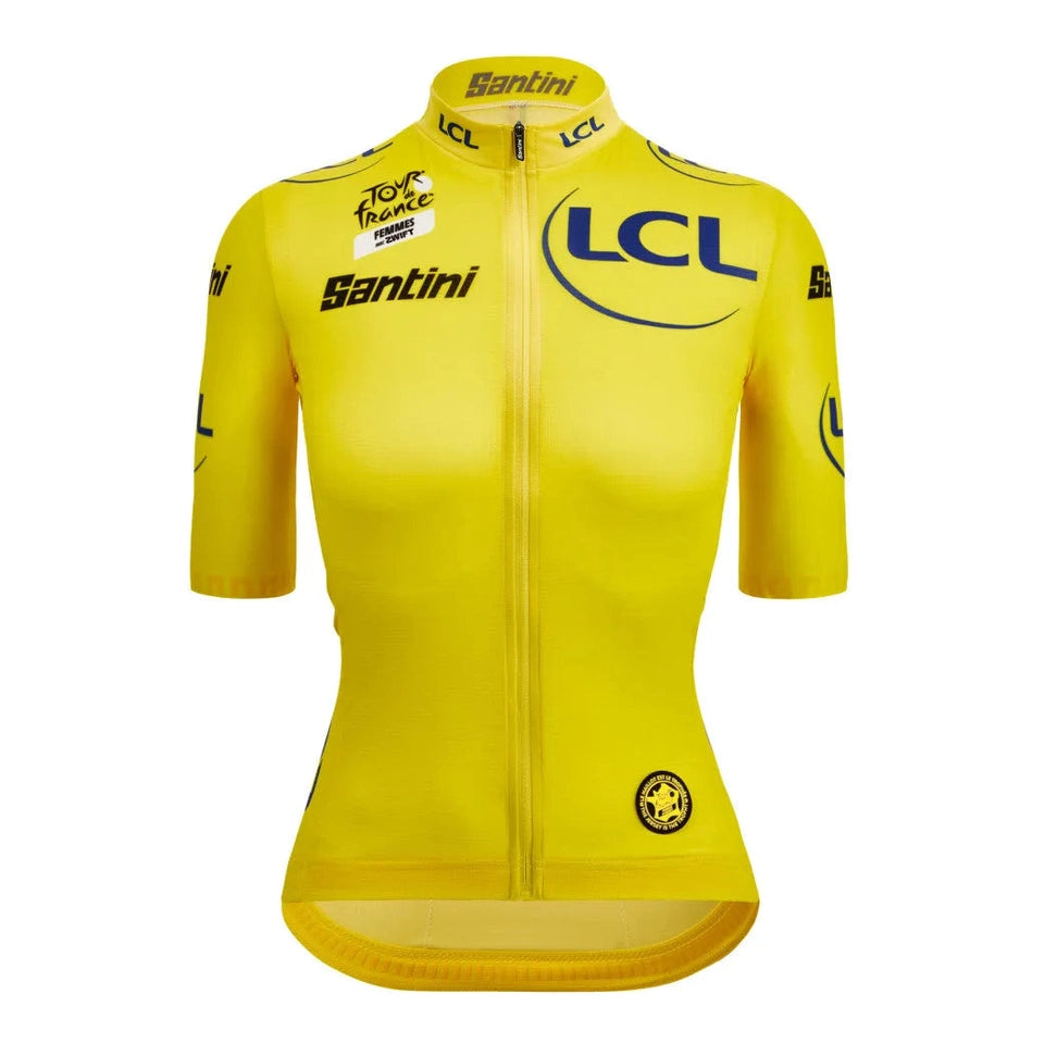 SANTINI Tour De France Femmes Avec ZWIFT Yellow Women Jersey - Yellow